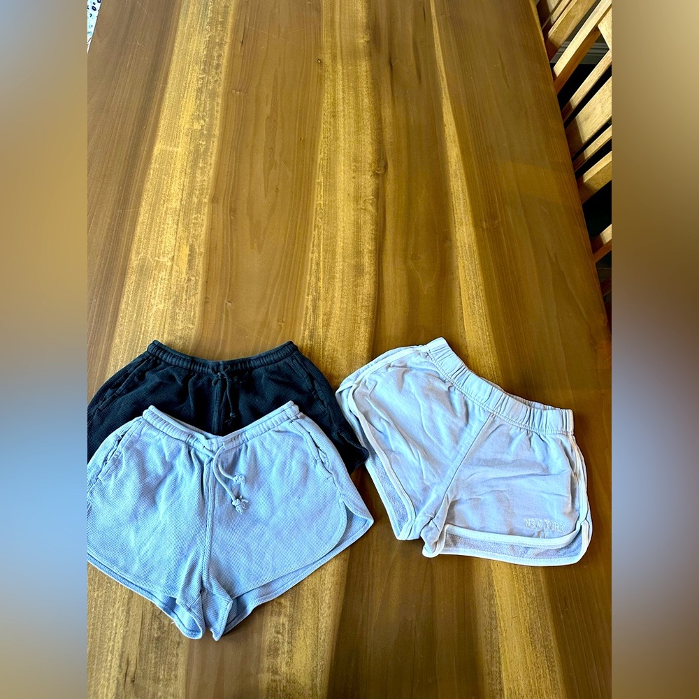 Brandy Melville Waffle Knit Shorts + John Galt waffle Knit Shorts